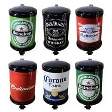 Lixeira Personalizada 12 Litros C/Pedal Decorativa de Adega Bar Comércio
