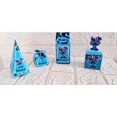 Stitch kit lembrancinhas Stitch papelaria 40 caixinhas decoração do Stitch lembrancinha personalizada do Stitch