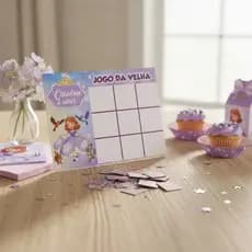 Jogo Da Velha Lembrancinha  Princesa Sofia  Unidades Festa lembrancinha de aniversário da Princesa Sofia joguinho