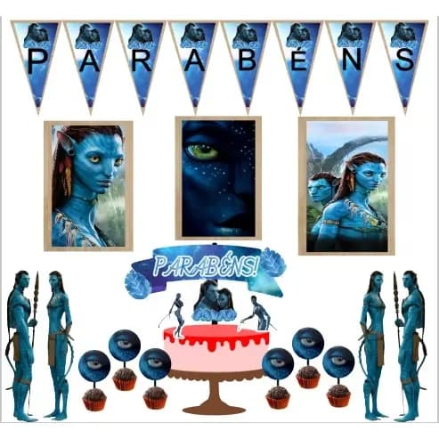 Kit festa Avatar decoração de festa aniversário Avatar filme Avatar