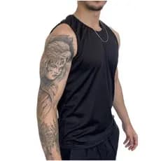 Regata Masculina Lisa DryFit Musculação Treino Esporte Regata Fitness de Academia