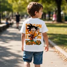 Camiseta Dragon Ball Z Infantil Naruto Camisa Masculina 100% Algodão Menino