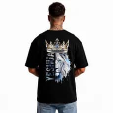 Camiseta Oversized Masculina Cristã 100% Algodão