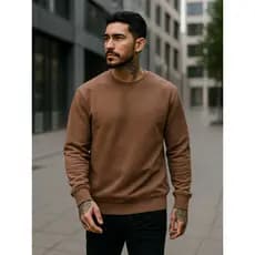 Blusa Moletom Gola Careca Suéter Liso sem estampa Unissex