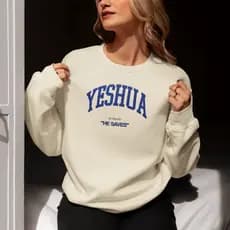 Moletom Feminino Blusas Frio Moletim Yeshua Jesus Cristão Religioso