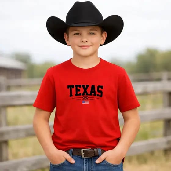 Camiseta Infantil Country Cowboy Texas América