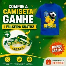 Camiseta Infantil Brasil Look Confortável