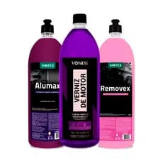 Kit Removex 1,5l + Alumax 1,5l + Verniz De Motor 1,5l Vonixx