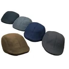 Kit 05 Boina Masculina De lã Macia Italiana Estilo Artista