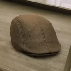 Boina Masculina Italiana De Lã Estilo Artista Macia