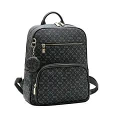 Mochila Estruturada Notebook, Trabalho, Faculdade -  Monograma Elegance - Chenson 8485493 - Preto