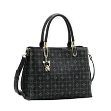 Bolsa de Mão Monograma Delicado Preto