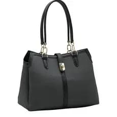Bolsa Ombro Clássico Contemporâneo Preto