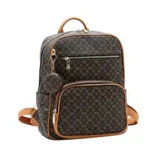 Mochila Estruturada Notebook, Trabalho, Faculdade -  Monograma Elegance - Chenson 8485493 - Café