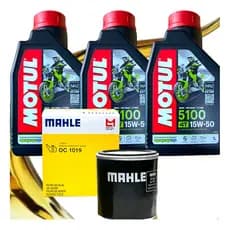 Kit Troca De Óleo Motul Yamaha Xj6n Xj6f Todos Anos + Filtro
