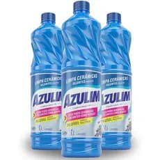 Kit C/3un Azulim Limpeza Para Pisos de Ceramica Rejuntes e Azulejos Ação Rápida 1L