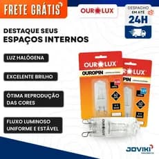 Lâmpada Halógena Ouropin G9 Clara - Ourolux