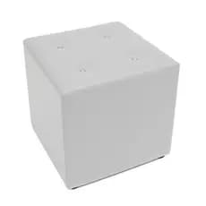 Puff Quadrado 40x40 Banquinho Banqueta Cubo Apoio de Pés Decoração Conforto