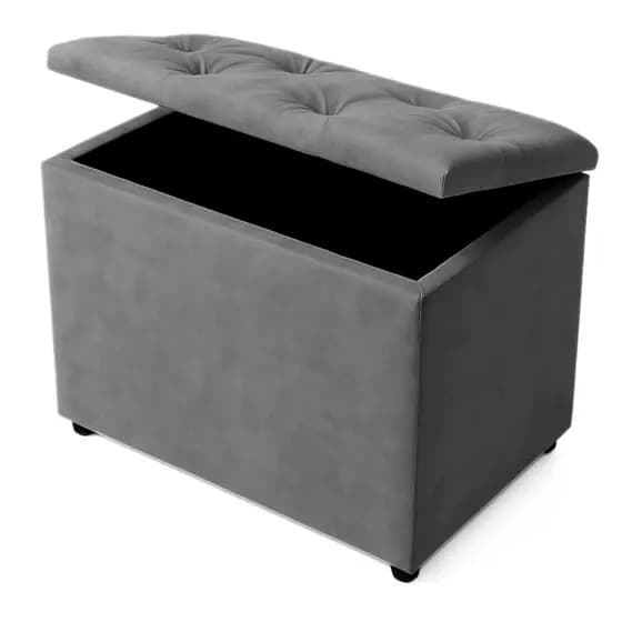 Baú Retangular Guarda Brinquedos Pé de Cama Decoração Assento Puff