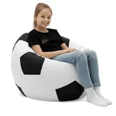 Puff Bola de Futebol Decoração Cheio Conforto Com Enchimento Almofadão Eventos