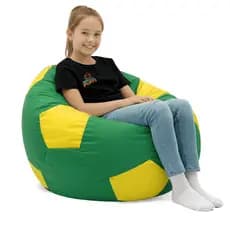Puff Bola de Futebol Com Enchimento Decoração Conforto Estilo