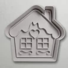 Cortador De Biscoito Forma De CASA COM CORAÇÃO #1