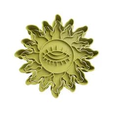 Cortador De Biscoito Sol com o olho que vê - objetos / coisas