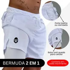Shorts KONG 2em1 Crossfit Atividades Físicas