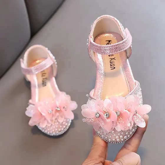 Sapato Infantil Menina Elegante Confortável Sapatos de Princesa Aniversário de Casamento Sapatos de Dança