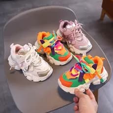 Tênis infantil Meninos Meninas Novo Estilo Moda Casual Antiderrapante Esportes Tênis De Corrida