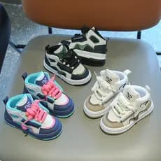 Tênis infantil Meninos Meninas Moda Casual Leve Antiderrapante Sapatos Esportivos