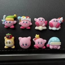Bonito Estrela Kirby Sapato Encantos Jibz Cro Dos Desenhos Animados Resina Acessórios DIY Caso Do Telefone Móvel Feito À