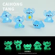 Luminoso Bonito Engraçado Stan Sapato Encantos Flor Fluorescência Dos Desenhos Animados Resina Decoração Acessórios Caso