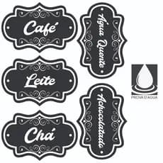 Etiqueta Lousa Para Café Chá Leite Etiqueta Café