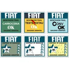 Adesivos Selos Qualidade Fiat De 1999 Em Diante