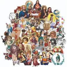 Adesivos Religiosos Santos Catolicos, Nossa Senhora, Jesus,
