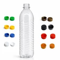 Kit 200 Garrafas PET 500ml Cristal com Tampa PCO 28mm Água Sucos Bebidas