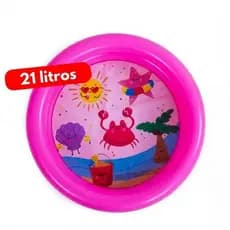 Piscina Infantil 21 Litros Inflável Vinil Criança Praia