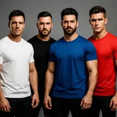 Kit 4 Camisetas Poliéster DryFit Masculina Lisa Academia Corrida Casual Esportes Confortável