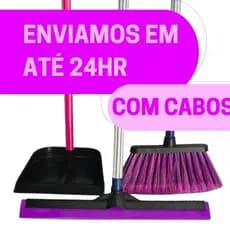 VASSOURA, RODO E PÁ – LIMPEZA PRÁTICA E EFICIENTE PARA CASA KIT COMPLETO