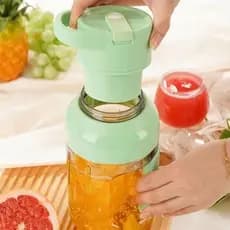 Liquidificador Portátil 1500ML Recarregável Tipo Garrafa Com Alça USB
