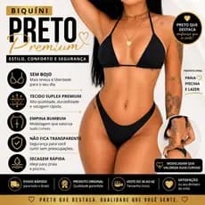 Biquíni Asa Delta Suplex Premium Sem Bojo Modela o Corpo, Fio Duplo Marquinha Perfeita | Promoção Atacado Envio Rápido
