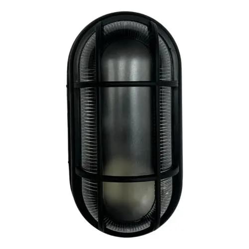 Luminária Arandela Tartaruga C/ Grade 1 X E27 Preto Opl