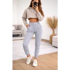 Calça Moletom Feminina Lisa Basica Flanelada Com Bolso Inverno