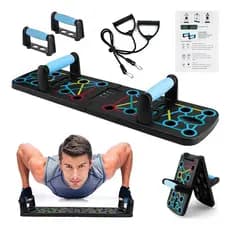 Prancha P/ Treino Completo Flexão 9 em1 Portátil Multifuncio