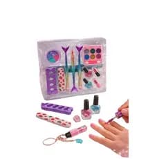 Kit Maquiagem Infantil Completo Estojo Paleta Batom Pinceis