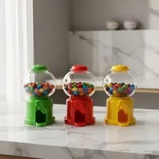 Mini Baleiro Dispenser de Doces Infantil Colorido Festas