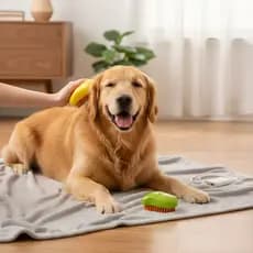 Escova Pet 3 em 1 a Vapor Elétrica para Cachorro e Gato