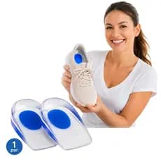 Palmilha de Silicone Anti-Impacto Conforto para o Calcanhar