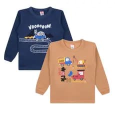 Kit 2 Casacos de Moletom Infantil Masculino – Menino 1 ao 8